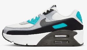 【期間限定セール】【送料無料】ナイキウィメンズ　エア マックス 90 LV8 NIKE WMS AIR MAX 90 LV8 サミットホワイト/ウルフグレー/ブラック/スモークグレーのサムネイル