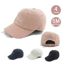 あす楽 EVS3-038 Monday 刺繍丸カンローキャップ 女性用cap アジャスター シンプル 無地 お洒落 小顔効果 サイズ調整