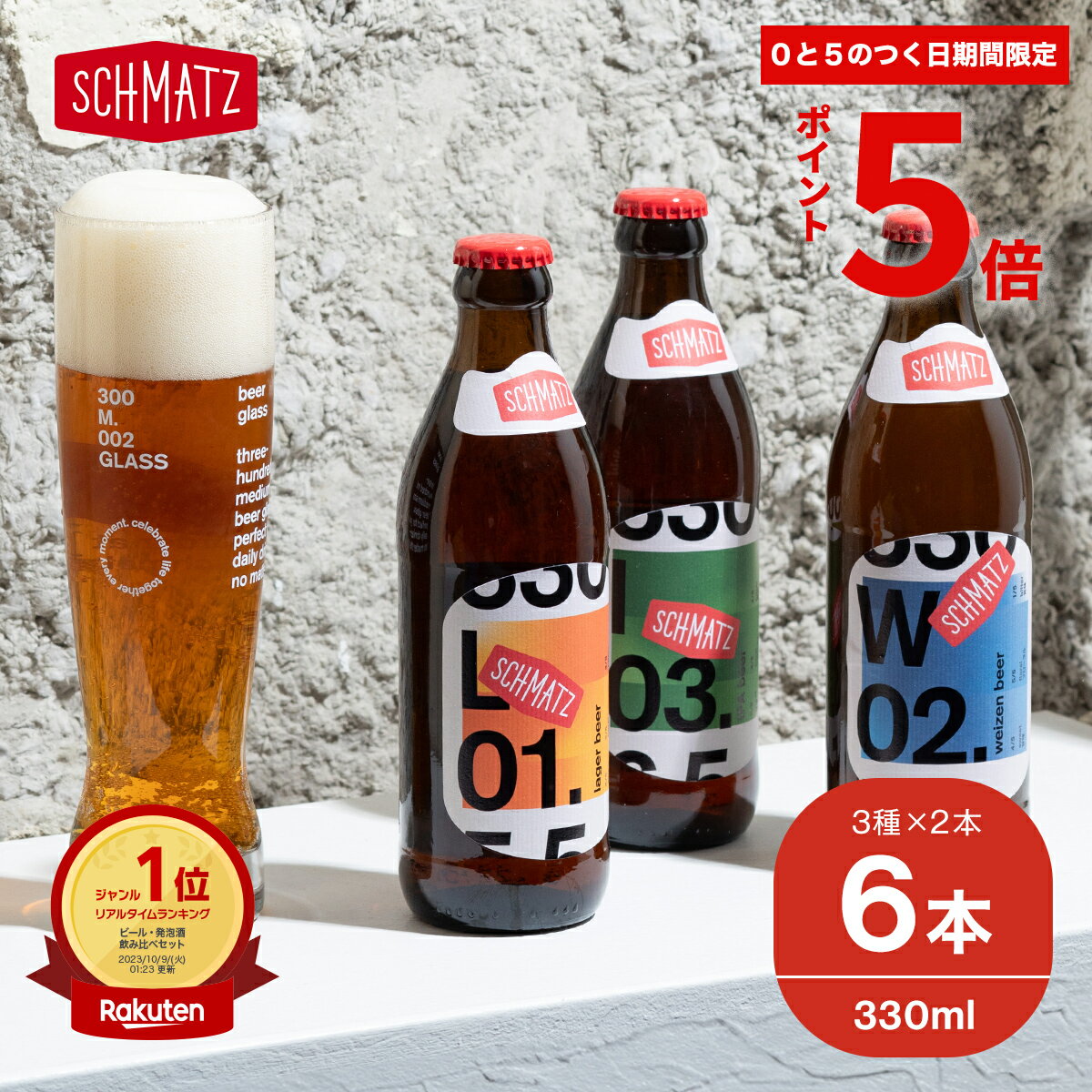 楽天シュマッツ ドイツクラフトビール＼★ポイント5倍★期間限定 本日限り／クラフトビール 飲み比べ 送料無料 シュマッツ クラフトビール 飲み比べセット 6本×330ml ドイツビール 3種 ラガー / ヴァイツェン / IPA インディア・ペールエール リアルタイムランキング1位 贈り物 ギフト 父の日 贈り物