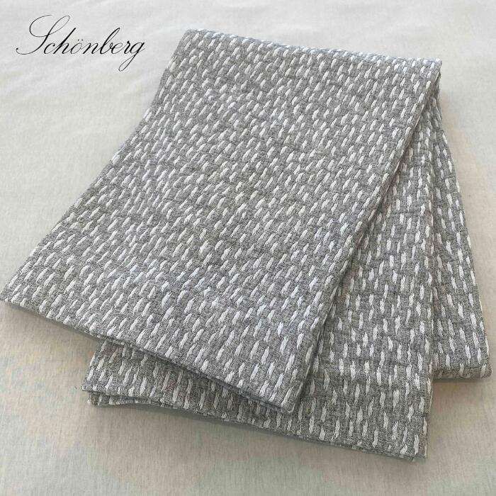 LOMBARDO ロンバルド タオルケット 140×200cm グレー コットンリネン 綿麻 混紡 シングル 大判 やわらかい サマーケット ブランケット 天然素材 通気性 吸湿性 洗える 清潔 涼しいケット 冷房対策 シェーンベルグ 高級寝具