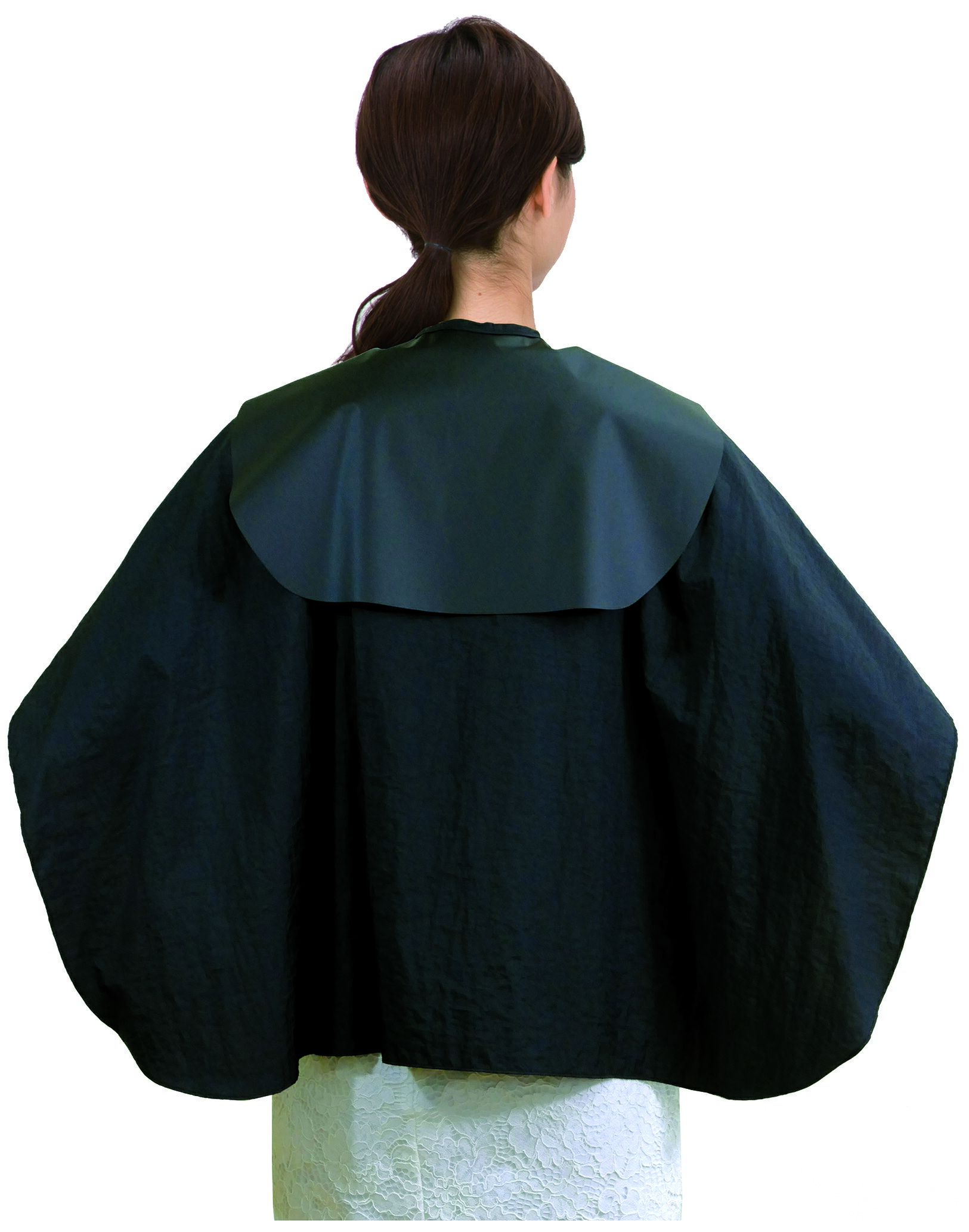 カトレア No.1076 抗菌・防臭しわシャンプークロス クロ【取り寄せ商品A】【プロ用 美容師用 理容師用 サロン専売 軽量 耐久性 使いやすい 動きやすい ...