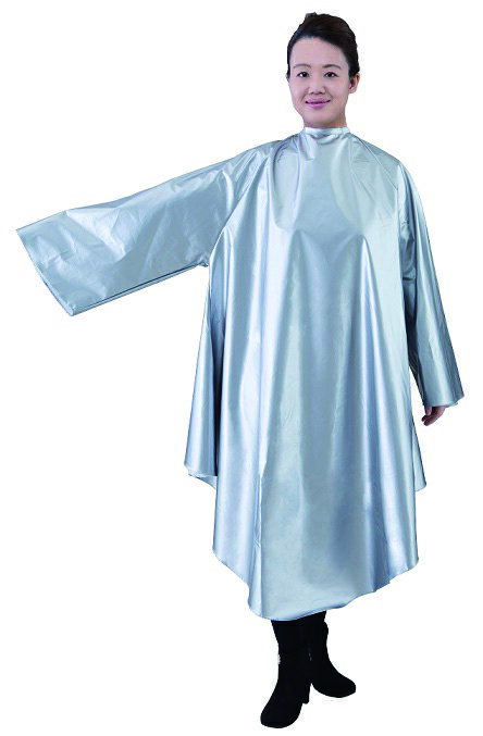 メイホー No.4646 袖付防水クロス シルバー【取り寄せ商品A】【プロ用 美容師用 理容師用 サロン専売 軽量 耐久性 使いやすい 動きやすい 汚れに強い ...