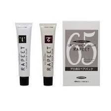 イリヤ ラピート カラー クリームヘアカラー プロ用3ペアパック 65（自然な黒褐色） 1・2剤 各60g×3【取り寄せ商品A】