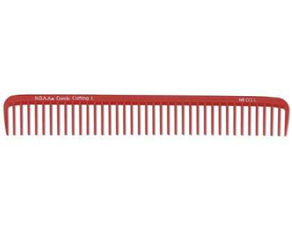 【1個】【定形外郵便発送】N.B.A.A. カッティングコーム L-L レッド【取り寄せ商品A】【美容師用 プロ用 理容師 サロン専売 美容学生 メンズカット レディースカット トリミングペット セルフカット 耐久性 使いやすい すべりにくい 髪を傷めない プロ仕様】