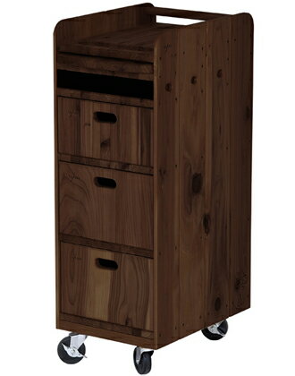 【メーカー直送・代引き不可】【北海道・沖縄、離島は別途送料がかかります】マルチパーパスワゴン F10 ウォールナット 【取り寄せ商品B】