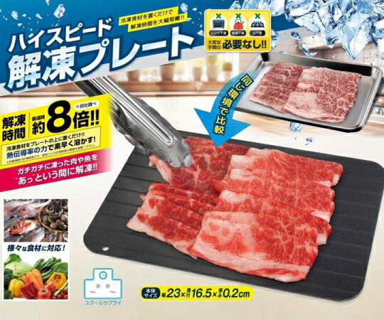 乐天商城 - 【正規代理店】☆SNSで話題！ 買ってよかったキッチン アイテム☆ ハイスピード 解凍プレート