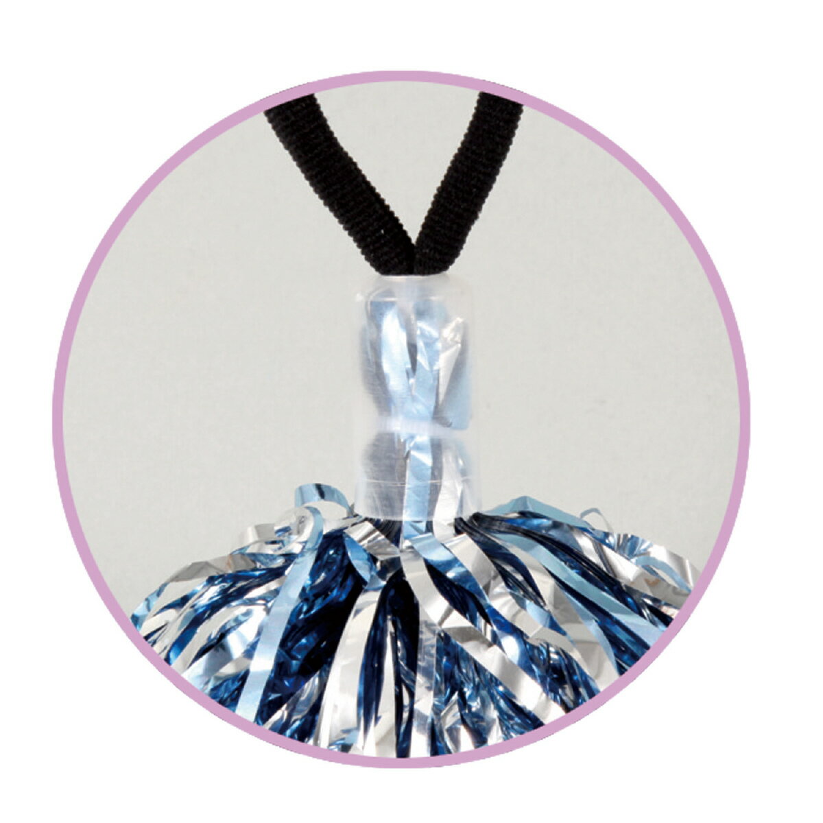 【個人宅配送不可】 ハンドフリーポンポン 薄水色 シルバー アーテック