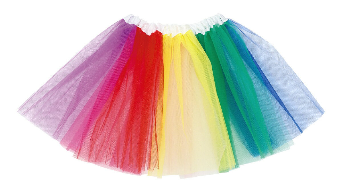 【個人宅配送不可】フリフリスカート レインボー アーテック