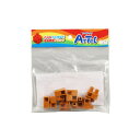 【個人宅配送不可】Artecブロック ハーフB 8P 茶 アーテック