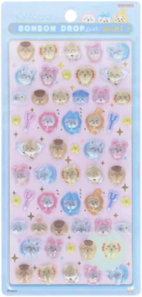 ちいかわ　みんな　ポーズ　ミニ ボンボンドロップシール　S8819360　サンスター文具　BONBON　DROP　シール