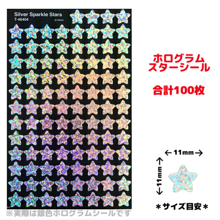 TREND USXebJ[ X^[ Vo[X^[ Silver Sparkle Stars T-46404 100s[X