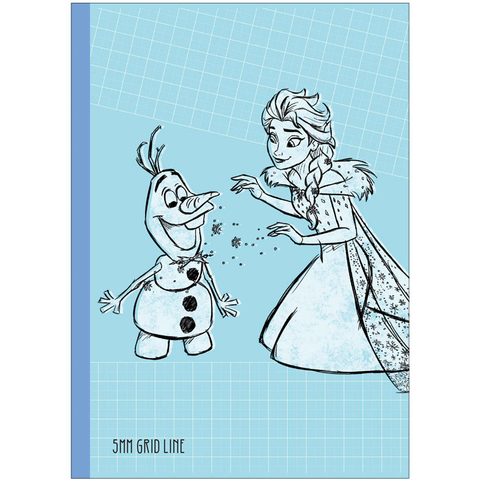 【 全教科 】【 B5判 】【 5mm方眼罫 中心リーダー入 】ディズニー学習帳 アナと雪の女王A ショウワノート 082462001