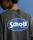 ★SALE |★SALE |Schott/ショット 公式通販|WEB LIMITED|LS T-SHIRT OVAL LOGO/ロングスリーブ Tシャツ オーバル ロゴ ロンT カットソー トップス 長袖 23SS ※セール品につき交換返品不可※セール品につき交換返品不可