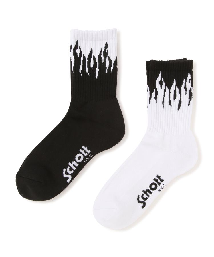 Schott/ショット 公式通販 |直営限定/HIGT-SOCKS FLAME/フレイム ハイソックス