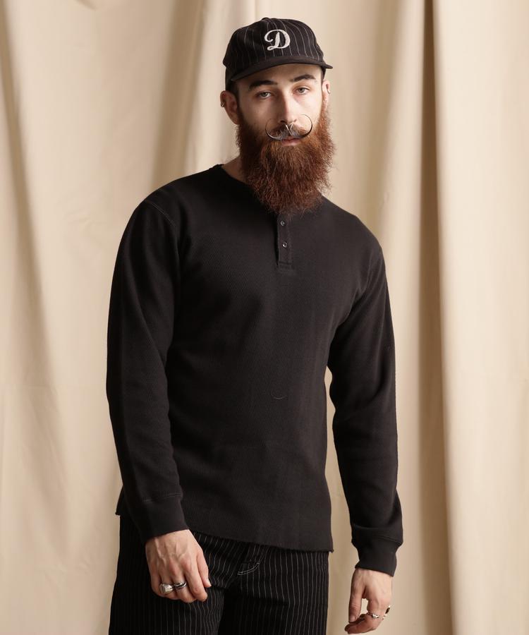 Schott/ショット 公式通販 |HONEYCOMB WAFFLE HENRY NECK T-SHIRT/ハニカムワッフ...