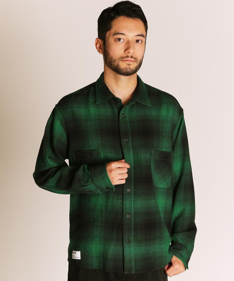 ★SALE|Schott/ショット 公式通販 |OMBRE CHECK CF LS SHIRT/オンブレ チェック CF ...