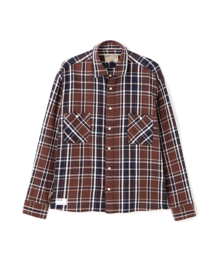 ★SALE|Schott/ショット 公式通販 |PLAID CF LS SHIRT/プレイド CF LS シャツ ※セー...