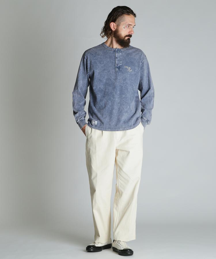 Schott/ショット 公式通販 |PLENTY TOUGH EMB. HENLEY LS T-SHIRT/プレンティタフ ...