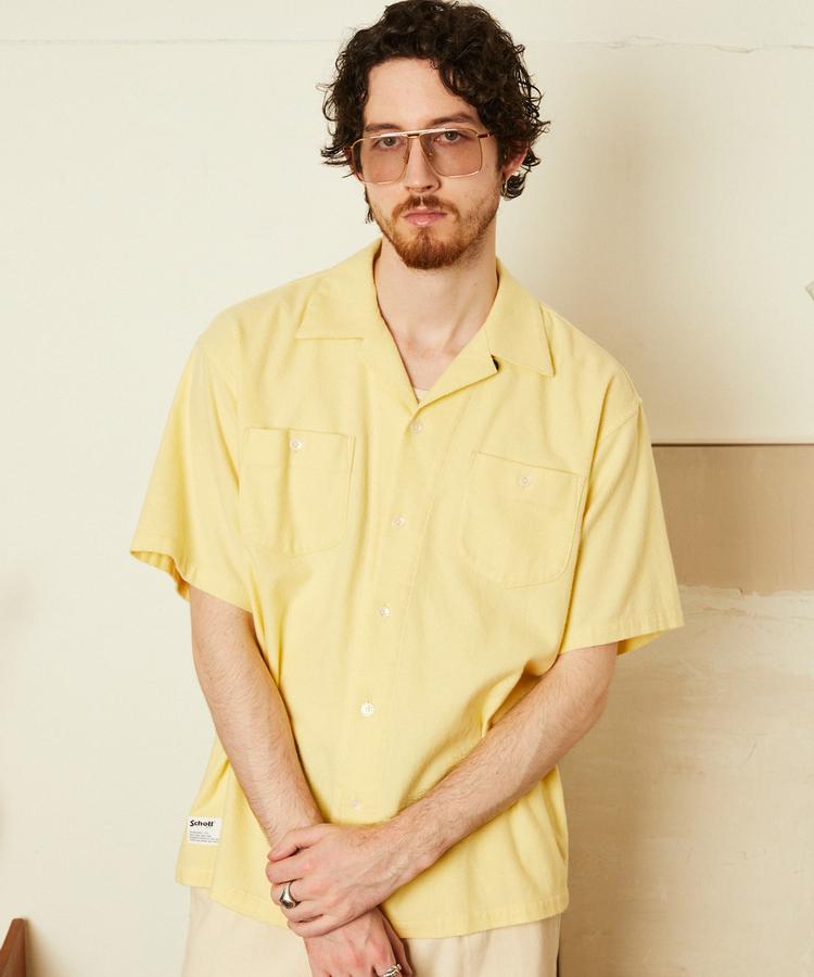 Schott/ショット 公式通販 |HV PLAIN WORK SHIRT/ヘンプビスコース プレーン ワー...