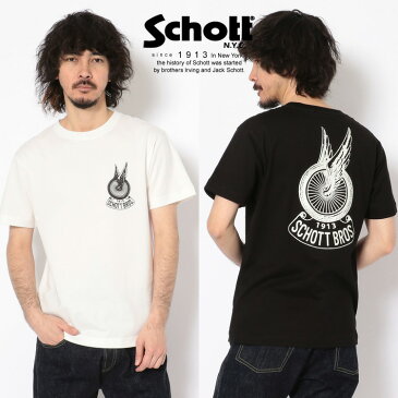 Schott/ショット 公式通販 | FLYING WHEEL T-SHIRT/フライング ホイール Tシャツ