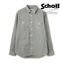 SALE|Schott/Vbg ʔ |CHAMBRAY LS WORK SHIRT/Vu[ [NVc