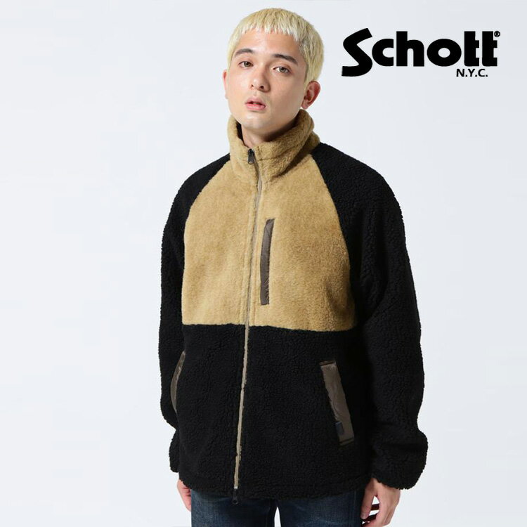 ショット ボアコート メンズ ★SALE |Schott/ショット公式通販|PERFECTOBOAFLEECEJKT/パーフェクトボアフリースジャケット※セール品につき交換返品不可