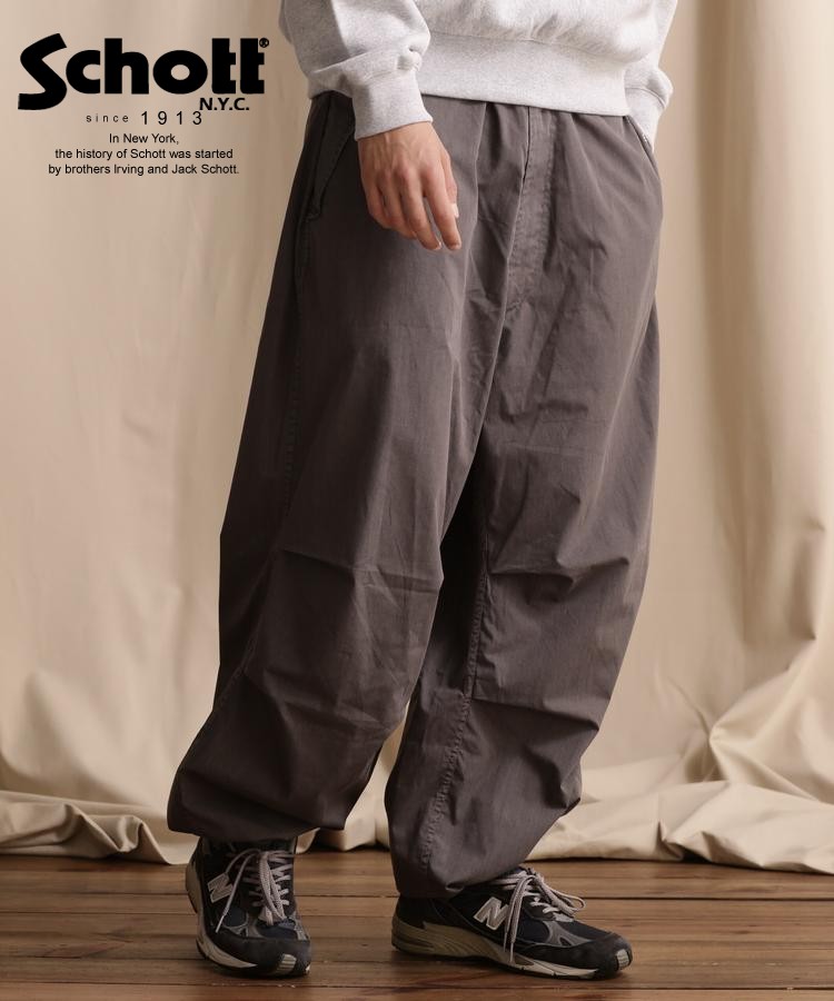 Schott/ショット 公式通販 |直営限定/FADE OVER PANTS/フェード オーバーパンツ バギーパンツ 23FWのサムネイル