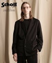 ★SALE Schott/ショット 公式通販 DOUBLE BREAST JERSEY JACKET/ダブルブレスト ジャージ ジャケット アウター JK 羽織 23FW