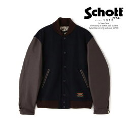 ショット スタジャン メンズ ★SALE |Schott/ショット 公式通販 |×SKOOKUM/×スクーカム/STUDIUM JACKET $110/スタジアムジャケット $110 アウター ジャケット ブルゾン 羽織 23FW ※セール品につき交換返品不可