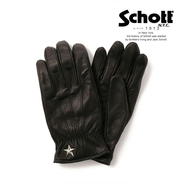 ショット 手袋 Schott/ショット 公式通販 |ONESTAR SUMMER GLOVE/ワンスター サマー グローブ レザー メンズ