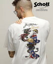 ★SALE|Schott/ショット 公式通販 |T-SHIRT "LADY WITH THE DRAGON EMB"/レディウィズ ザドラゴン Tシャツ ※セール品につき交換返品不可