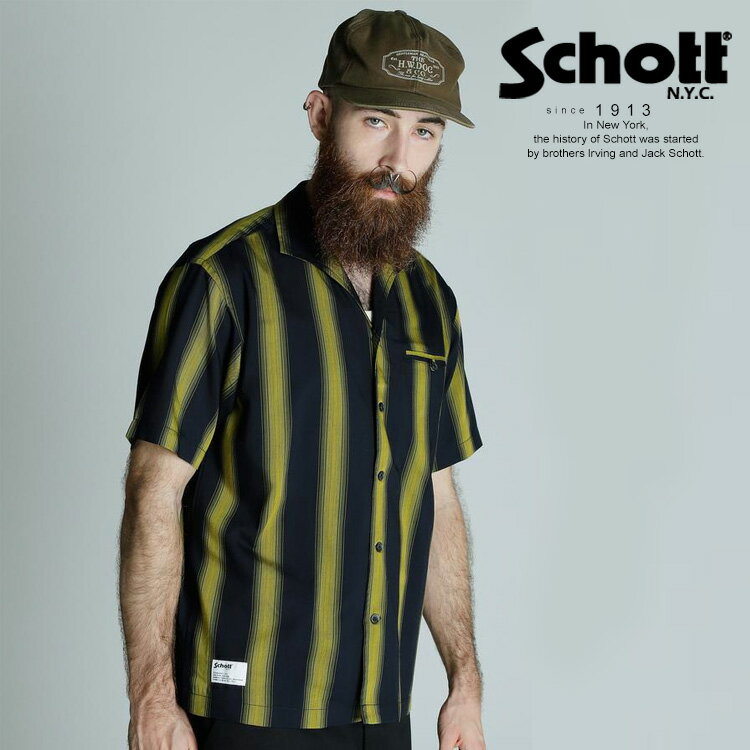 Schott/ショット 公式通販 |STRIPE SS SHIRT/ストライプ SSシャツのサムネイル