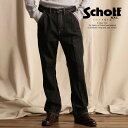 ★SALE |Schott/ショット 公式通販 |NEP BLACK DENIM FLARE PANTS/ネップデニム フレアパンツ パンツ フルレングス ジーンズ Gパン 23FW