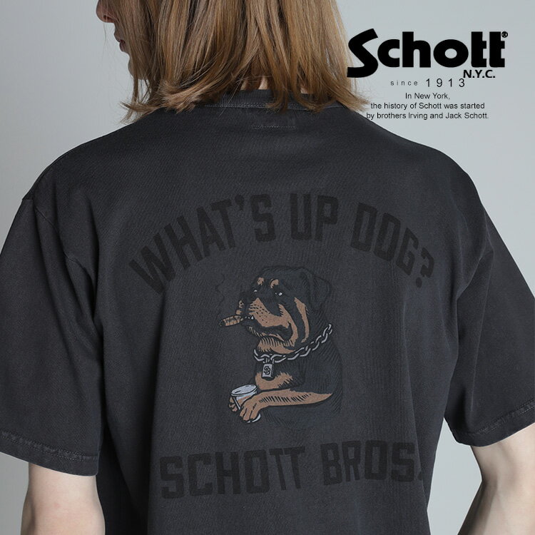 Schott/ショット 公式通販 SS T-SHIRT CHILL ROTTWEILER/チルロットワイラー Tシャツ
