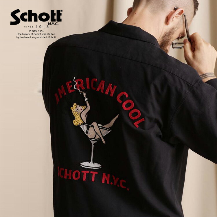 楽天Schott★SALE |Schott/ショット 公式通販 直営店限定 | WEB LIMITED/FLANNEL SHIRT BUNNY GIRL/フランネルシャツ バニーガール 長袖 23FW