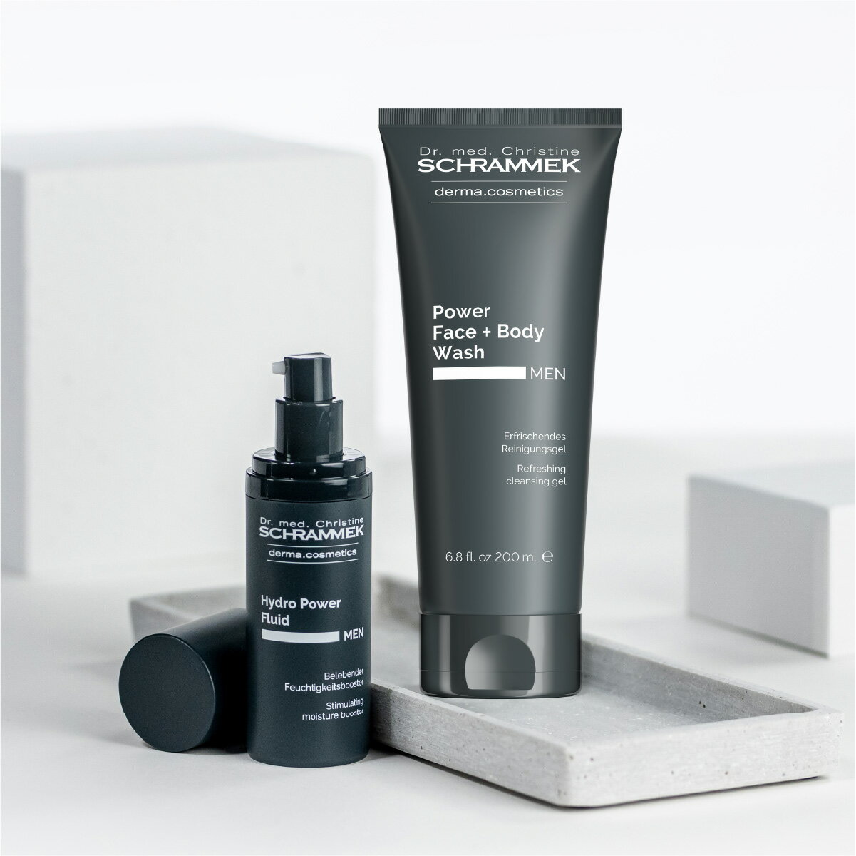 【公式】 シュラメック パワーフェイス+ボディウォッシュ 200ml & ハイドロパワーフルイド 30ml セット Schrammek [クレンジング 洗顔 ク...