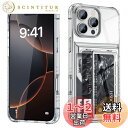 COOLDEN いphone16pro ケース カード 収納 背面 クリア 対応 iPhone 16 pro ケース カード入れ 手帳型 TPU + PCカード...