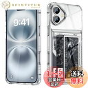 COOLDEN 対応 iPhone 16 Plus ケース カード 収納 背面 クリア いphone16Plus ケース カード入れ 手帳型 TPU + PCカ...