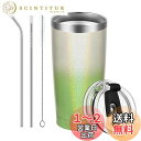 Livole ステンレスタンブラー 真空断熱 タンブラー 保冷 保温 600ml 大容量 二重構造 蓋付き こぼれない ストロー付き プレゼント ビール コーヒ...