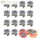 Selinear カムロックナット 16個入り 金属製 偏心ホイール2-in-1コネクタ 家具接続カム継手 ネジキャビネット引き出し キャビネット用 ドレッサー (11.8x10mm)