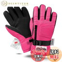 Hikenture スキーグローブ キッズ【3Mシンサレート・2倍保温】防水 フリース裏素材 スキー 手袋 キッズ スノーグローブ スノー 手袋 子供 手袋 防撥水 スキーブローブ ジュニア 雪遊び 手袋 キッズ スノボー グローブ 滑り止め処理 防風 透湿 撥水加工 紛失防止 調整ベル