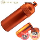 fogman 携帯灰皿 吸殻入れ 防水 キーホルダー コンパクト 持ち運び におわない ステンレス (オレンジ)