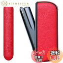 Votabell 加熱式たばこ用ケース IQOS ILUMA/イルマ iに適合する(PUレザー製 360°全面保護 耐衝撃 おしゃれ ライチ柄 レッド)