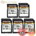 Gigastone SDカード 32GB 5枚セット, 高速 フルHD ビデオ SDHC メモリーカード 32GB 5-Pack, Full HD デジタルカメ...
