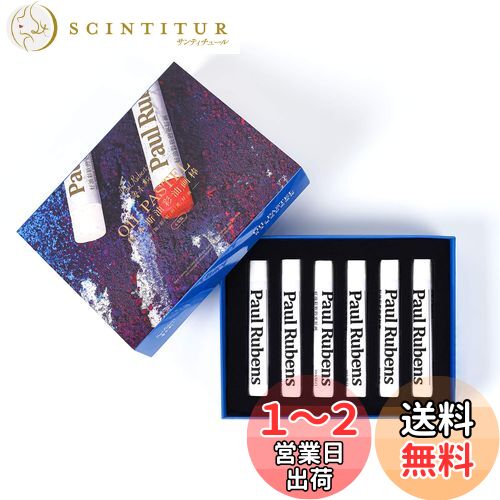 【送料無料】Paul Rubens オイルパステル セット 6本組 ホワイト ソフトパステル 白 (ホワイト6本組)