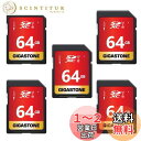 Gigastone 64GB SDカード 5枚セット UHS-I U1 Class 10 SDXC メモリーカード 高速 フルHD ビデオ デジタルカメラ SD...