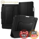 Spigen iPad Pro 11インチ ケース (2022 2021 2020 2018)用 第4/3/2/1/世代対応 カバー 三つ折り スタンド Apple Pencil対応 耐衝撃 米軍MIL規格 落下 衝撃 吸収 ラギッド・アーマープロ ACS01024 (ブラック)