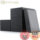 サンワダイレクト DVDケース スリム トールケース 50枚 7mm厚 1枚収納 ブラック 200-FCD039BK