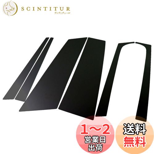 BRIGHTZ フォレスター SG系 超鏡面ブラックメッキピラーパネルカバー 6PC バイザー無し用 【 PIL-BLA-287 】 5178