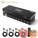 TESmart 8ポート HDMI KVMスイッチ パソコン8台 モニター1台切り替え KVM切替器 RS232ポート LANポート搭載 自動スキャン 自動検出...